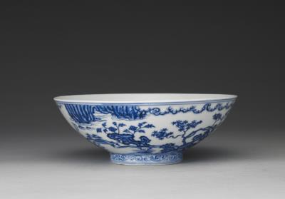 图片[2]-Bowl with human figures in underglaze blue, Ming dynasty, Xuande reign (1426-1435)-China Archive